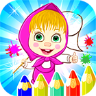 Kids Coloring Book For Masha simgesi