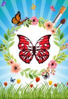 Butterfly - Coloring book captura de pantalla 1