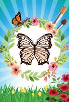 Butterfly - Coloring book captura de pantalla 3