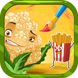 Funny Food - Coloring book
