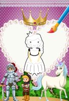 Princesse - Coloring book captura de pantalla 1