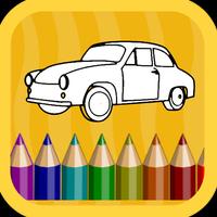 Cars coloring book for kids - Kids Game poster