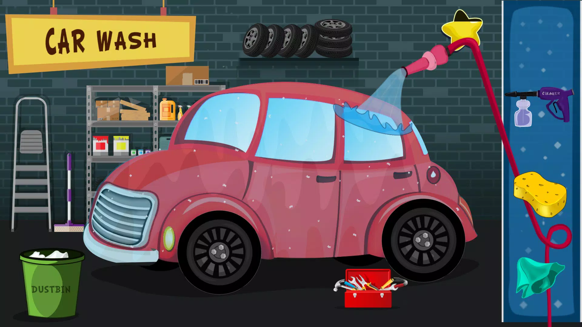 Lavagem de carros e oficinas : jogo educativo para crianças - carwash para  carros