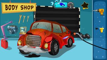 Kids Car Mechanic Workshop 3D poster