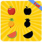 Fruits puzzles for kids free icône