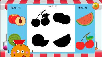 Fruits puzzles for kids free screenshot 1