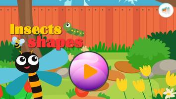 Kid insects Shapes Puzzle Game poster