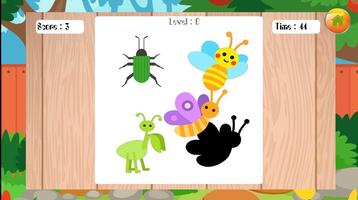 Kid insects Shapes Puzzle Game screenshot 2