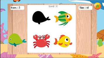 Sea Animal Puzzles Kids Game capture d'écran 1
