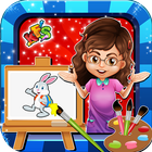 Kids Teacher Classroom Story-icoon