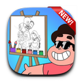 Steven Boy Universe Coloring Book for kids