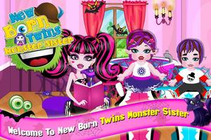 New Born Twins Monster Sisters Affiche