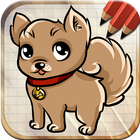 Draw Cute Puppies and Dogs أيقونة