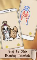 Draw Cute Puppies and Dogs الملصق