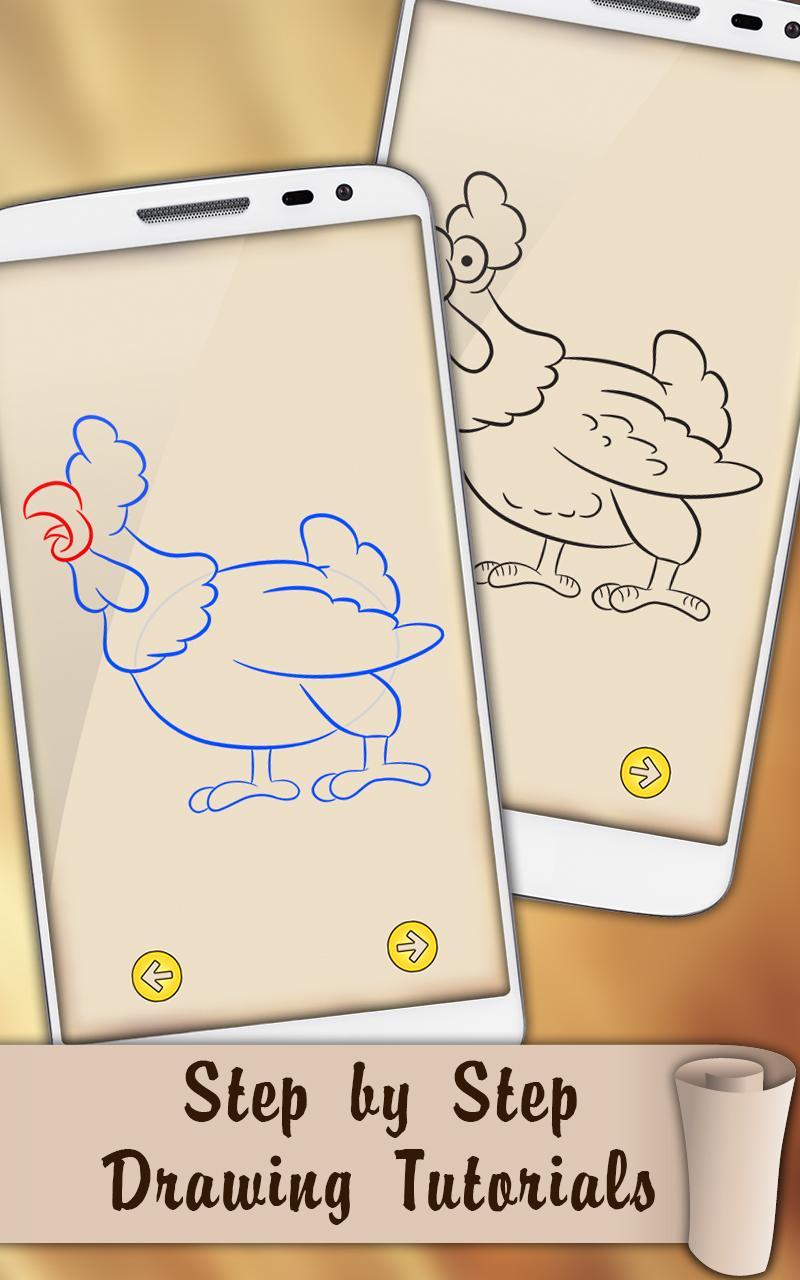 Draw Cartoon Farm Animals for Android - APK Download