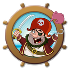 Navio velho pirata ícone