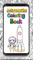 Astronout Coloring Book Pages Affiche