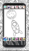 Astronout Coloring Book Pages capture d'écran 2