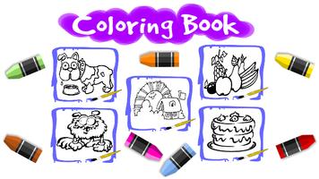 Livres à colorier pour enfants Affiche