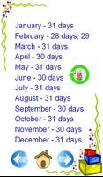 Learn days of week and months screenshot 3