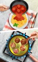 Meatballs Pasta Food Chef Game Affiche