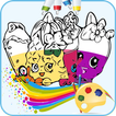 Kids Coloring Game For Shopkin