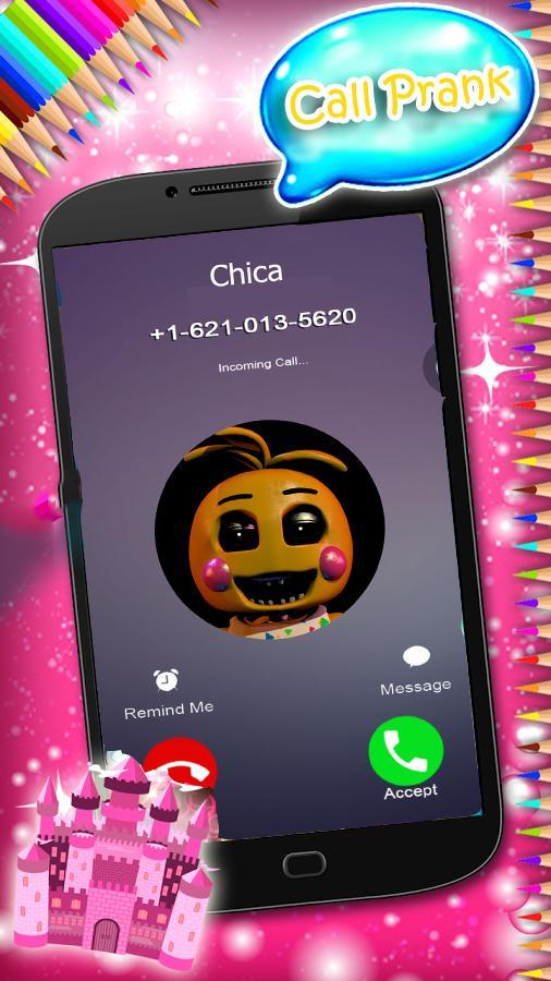 Fake Calling Toy Chica And Fazbear Coloring Book For Android Apk Download - toy chica v2 roblox