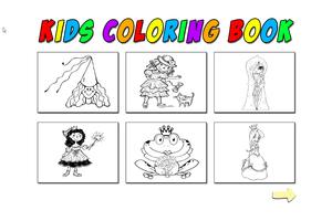 Niños para colorear princesa captura de pantalla 2