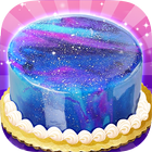 Galaxy Mirror Glaze Cake - Sweet Desserts Maker 圖標