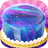 Galaxy Mirror Glaze Cake - Sweet Desserts Maker 圖標