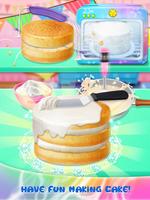 Galaxy Mirror Glaze Cake - Sweet Desserts Maker poster