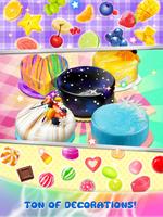 Galaxy Mirror Glaze Cake - Sweet Desserts Maker screenshot 2