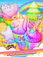 Unicorn Rainbow Snow Cone Desserts Maker Affiche