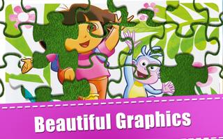 Puzzle Kids Dora Girls پوسٹر
