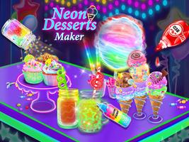 Rainbow Unicorn Desserts Maker Affiche