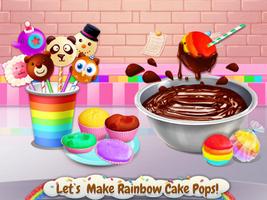 Rainbow Desserts Bakery Party captura de pantalla 1