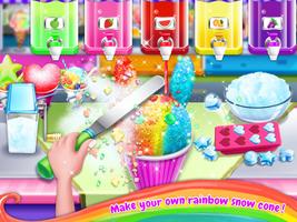 Summer Rainbow Frozen Foods！ Plakat