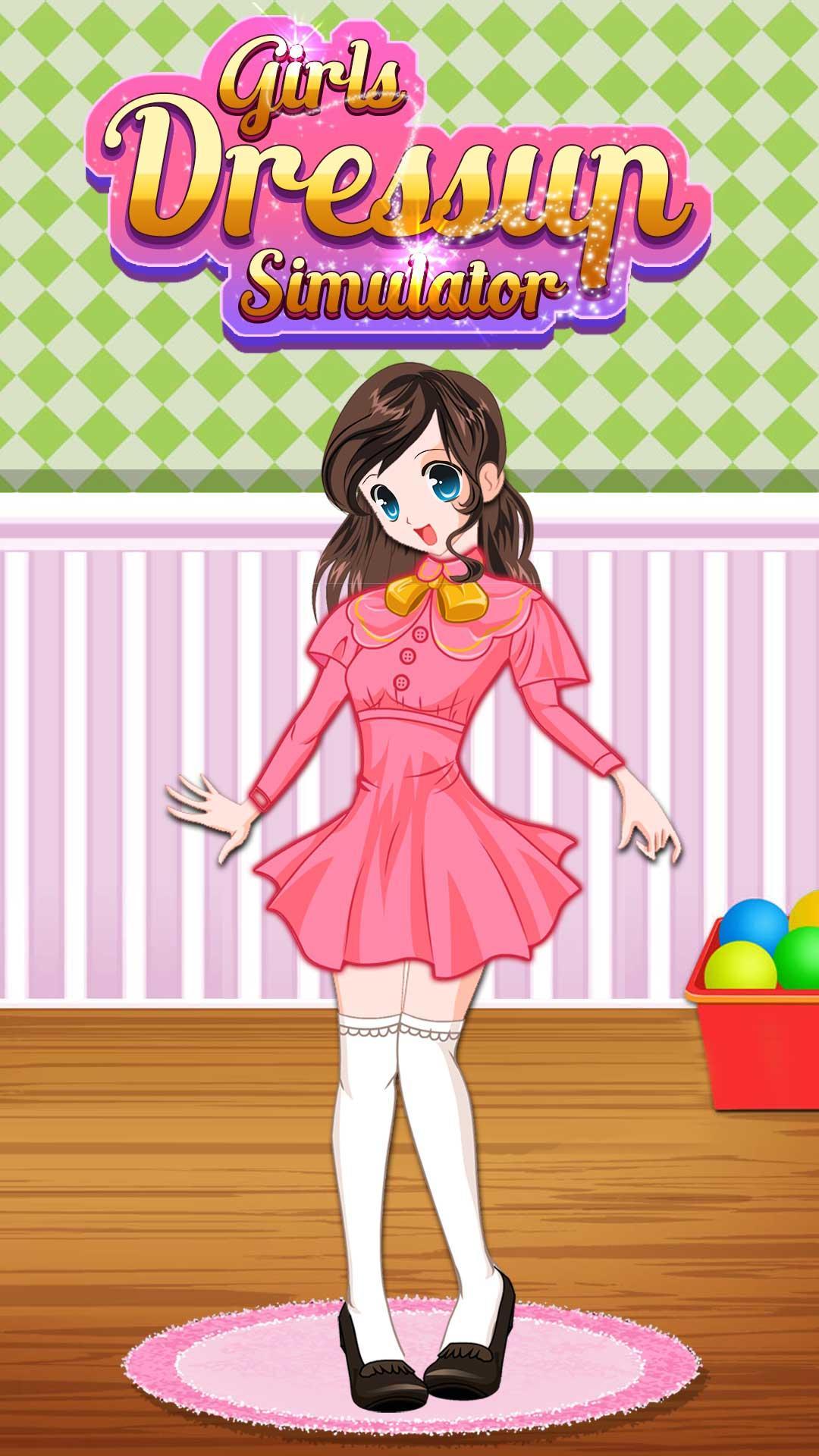 Girls Dressup Simulator постер.