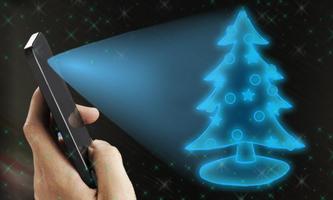 Christmas Tree Hologram Prank Affiche