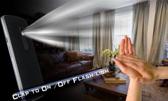 Flash Led Light On Clap Magic screenshot 1