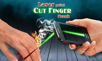 Laser Point Cut Finger Prank Affiche
