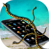 Snake on Screen Live Wallpaper icon
