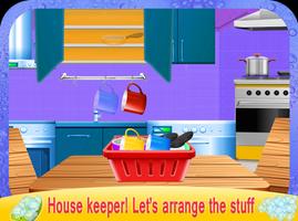 Girls House Dish Washing Kitch 스크린샷 3