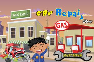 Car factory & repair Shop game plakat