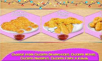 Sâu nấu ăn chơi Fry Chicken ảnh chụp màn hình 1