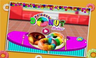 DIY Regenbogen Donut Maker Sal Plakat