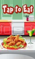 Chicken wings maker cooking पोस्टर