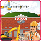Build High School Building: Construction Simulator আইকন