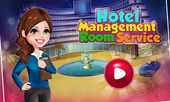 Un hôtel gestion chambre service: manager virtuel Affiche