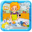 House Dish Washing Kitchen Clean up: Cleaning Sim
